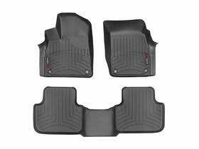 44887-1-5 Weathertech Floorliner Mats For Audi Q7 / Sq7 Q8 Sq8 - 1st And 2nd Row Black
