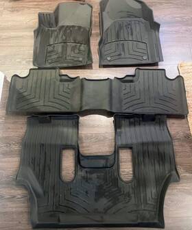 449301im-44324-4-5im Weathertech Floorliner Mats For 2016-2023 Dodge Durango With 3rd Row Black