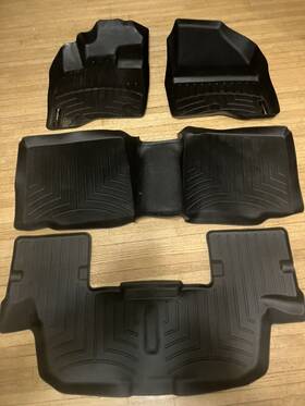 449811-44359-2-3 Weathertech Floorliner Mats For Ford Explorer 2017-2019 1st 2nd 3rd Row