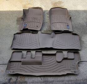 45043-1-2-3 Weathertech Floorliner For 2006-2010 Ford Explorer Mountaineer - Full Set Tan