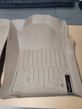 451781-450214 Weathertech Floor Liners 2008-2011 Toyota Tacoma Access Cab- 1st And 2nd Row Tan