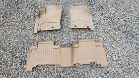 45286-1-2 Weathertech Custom Floor Mat Floorliner For Gx460/4runner - 1st/2nd Row Tan