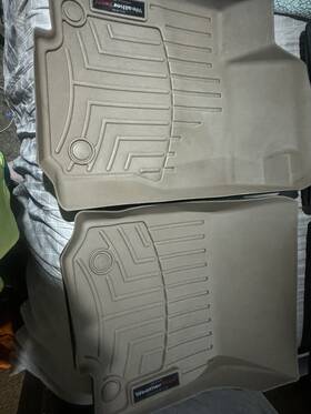454011-2 Weathertech 454011 Mats. . Tan Front And 2nd. Fits Mercedes Gl Gle Gls