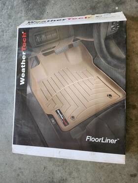 454091 Weathertech Custom Fit Floorliner Tan New Ford F150 1-piece
