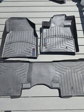 46174-1-2 Weathertech Floorliner For 2009-2015 Honda Pilot - 1st And 2nd Row Black