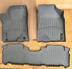 466322 Weathertech Floorliner For Toyota Highlander 2017-2019 - 1st And 2nd Row Grey
