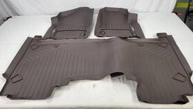 471428-1-3 Weathertech For 2019-2024 Ram 1500 Floor Mats Rubber Cocoa