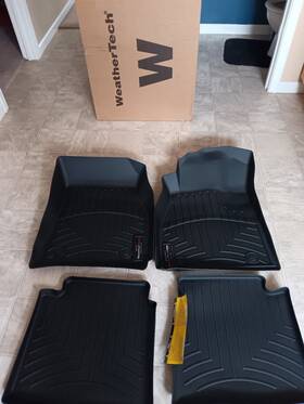 471442 Weathertech Floorliner For 2014-2016 Buick Lacrosse -front And Rear Black