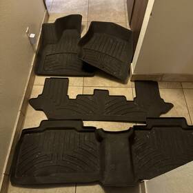 471575-1-2-4im Weathertech Custom Floorliner Hp For Ford Explorer 2020-2022 Complete Set Cocoa