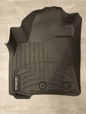 474231-471572 Weathertech Floor Mats For All Year Lx570 Brown/cocoa With Custom Lexus Stickers