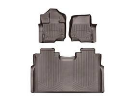 47697-1-4 Weathertech 2015-2020 Ford F-150 Floor Mats Black Used