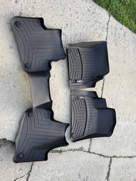47887-1-4 Weathertech Floorliner Car Mats For Bentley Bentayga 2018-2019 1st 2nd Row Cocoa