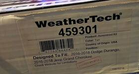 459301 Weathertech 787765844741 Floorliner For 2016-2018 Dodge Durango - 1st Row Tan