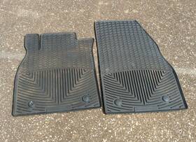 W323 Weathertech All-weather Floor Mats For Chevy Malibu 2013-2015 1st Row Black