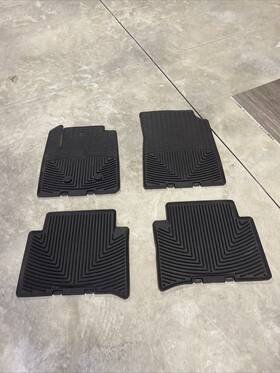 W348 Weathertech All-weather Floor Mats For Colorado / Canyon 1st And 2nd Row Black