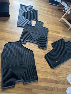 W363-w364-w365 Weathertech Black All-weather Floor Mats 2016-2022 Honda Pilot - 1st 2nd Row