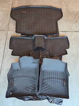 W391 Weathertech All-weather Floor Mats For Honda Civic 2016-2019 Black - 4 Piece Set
