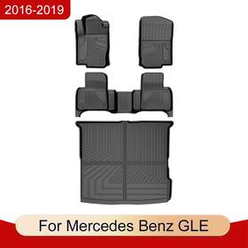 Fm-me-009-zh-2 Webiyds Car 3d Rubber All Weather Floor Mats Trunk Mat For 2016-2019 Mercedes-benz Gle