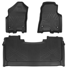 Tem-1663 Weize Floor Mats Fit For Dodge Ram 1500 Crew Cab 2019-2025 All Weather Tpe Cargo Liner
