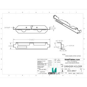 Acc-200-7 Weldtables Certiflat Grinder Holders