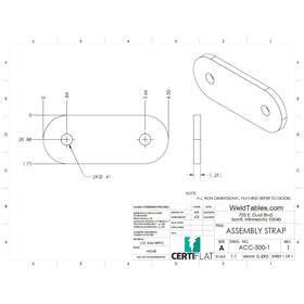 Acc-500-1 Weldtables Certiflat Assembly Straps