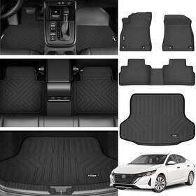 Abfm-sentra-012 Xeeqqmo Floor Mats For 20202024 2025 Nissan Sentra With Cargo Liner All Weather Tpe Prot