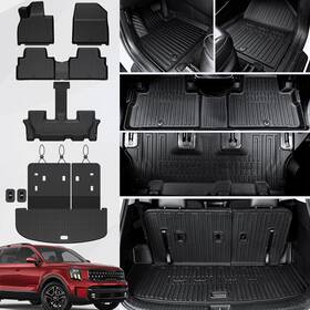 20230913014 Xipex For 2020-2025 Kia Telluride Floor Mats Cargo Liner With Backrest Mat