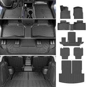 20230913017 Xipex For 2020-2025 Ford Explorer 6 Seats Floor Mat 2nd Row Backrest Trunk Cargo Liner