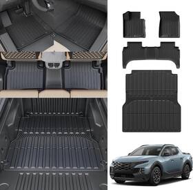 20231012002 Xipex For 2022-2025 Hyundai Santa Cruz 4.3ft Truck Bed Liner Cargo Mat Floor Mats