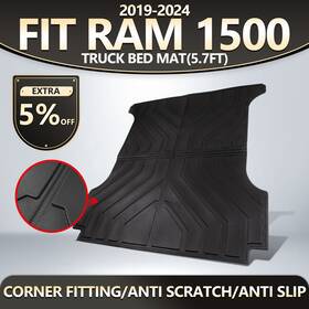 20231012012 Xipex Bed Mats Truck Mat Cargo Liners Tailgate For 2019-2025 Dodge Ram 1500