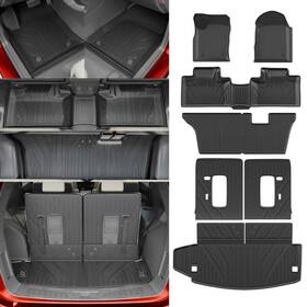 Xipex 702602882380 Floor Mats For 2016-2025 Dodge Durango 6&7 Seats Cargo Liner Accessorie