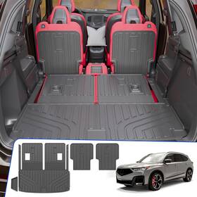 Xipex 702602882458 Cargo Mat For 2022-2025 Acura Mdx Not Type S Liner Tpe Backrest Mats