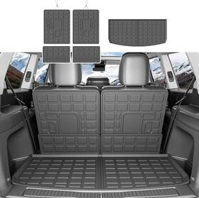 Xipoqix 202402012211 Cargo And Backrest Mat Compatible With 2021-2025 Jeep Grand Cherokee L Overland