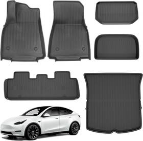 Tsly-jd6 Xportion Floor Mats For Tesla Model Y 2020-2024 Custom Fit All Weather Tpe Automotive Car