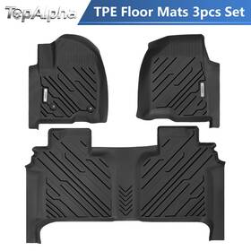 Xtweex Top125626 Fit For 2019-2026 Silverado Sierra 1500 2500 3500 Crew Cab Tpe Floor Mats Liners
