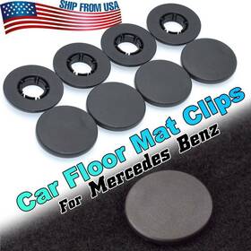 Bq6680520 Xukey 4pc For Mercedes-benz Carpet Floor Mat Fixing Clips Grips Clamps Button Stickers