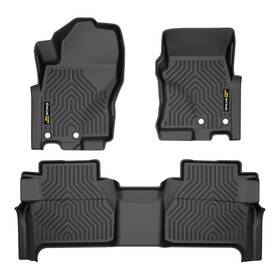 Yel168784 Yellowspeed All Weather Tpe Floor Mats Liners Fit For 2022-2024 Nissan Frontier Crew Cab