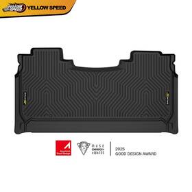Yel689573 Yellowspeed Tpe All Weather Floor Mat Liner Second Row Fit For 2019-2024 Ram 1500 Crew Cab