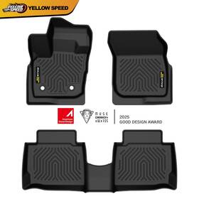 Yel720656 Yellowspeed New Floor Mats Fit For 2017-2020 Ford Fusion All-weather Tpe Rubber Liner