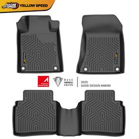 Yel758457 Yellowspeed All Weather 3d Molded Tpe Liners Floor Mats 3pcs Fit For 2019-2024 Nissan Altima