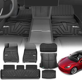 Yhtfm10096 Yhtauto For Tesla Model 3 Floor Mats 2023 2022 2021 Accessories All Weather Tpe
