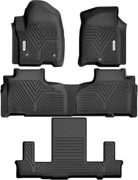 Yitamotor 810079395002 Black Floor Mats For Chevrolet Tahoe Gmc Yukon Cadillac Escalade 2021-2025 Yitamotor 810079395002 Black Floor Mats For Chevrolet Tahoe Gmc Yukon Cadillac Escalade 2021-2025