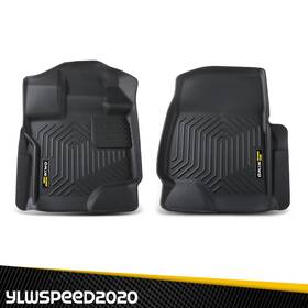 V-02cfm12fdabkf Ylwspeed20 Floor Mats Fit For 15-25 Ford F-150 F150 Super Crew Cab All Weather Tpe Liners