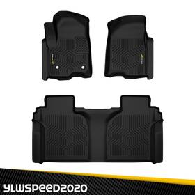 Yl021204 Ylwspeed20 Fit For 19-25 Silverado Sierra 1500 2500 3500 Crew Cab Tpe Floor Mats Set Liner