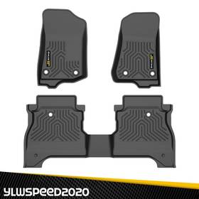 Yl062703 Ylwspeed20 3d Tpe Floor Mats All Weather Liner Fit For 2020-2025 Jeep Gladiator