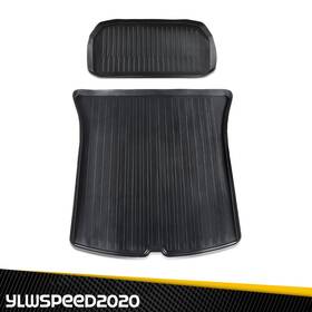 Yl092301 Ylwspeed20 2x Weather Mats Trunk Cargo Liner Injection Tpe Fit For 2020-2024 Tesla Model Y