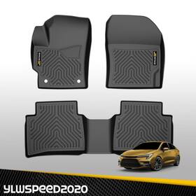 Yl102304 Ylwspeed20 Fit For 2020-24 Toyota Corolla Sedan All-weather Floor Mats 2 Row Liner Set Tpe
