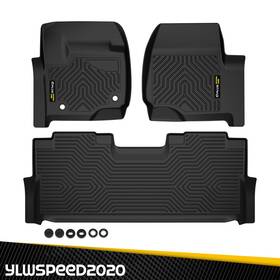 Yl121102 Ylwspeed20 Fit For 2017-2024 Ford F250-f550 Super Duty Crew Cab Tpe All-weather Floor Mats