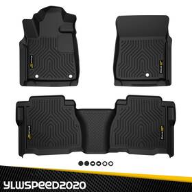 Yl121403 Ylwspeed20 Tpe Floor Mats Liners Fit For 2007-2011 Toyota Tundra Double Cab / Crewmax