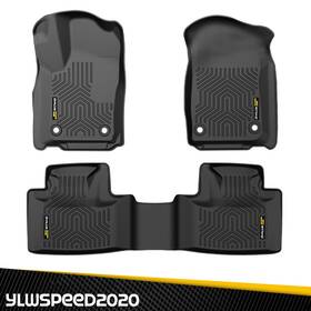 Yl20250428-3 Ylwspeed20 Floor Mats Tpe Carpets Fit For 16-24 Dodge Durango Black All-weather Car Liner
